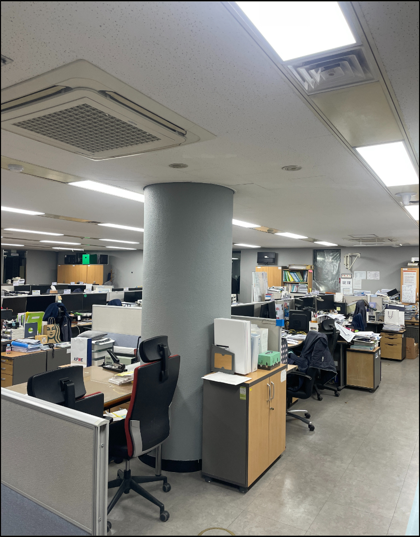여의도 사무실 LED 전등 교체 완료